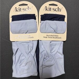 Kitsch Wide Headbands for Women 2pcs, 2ct